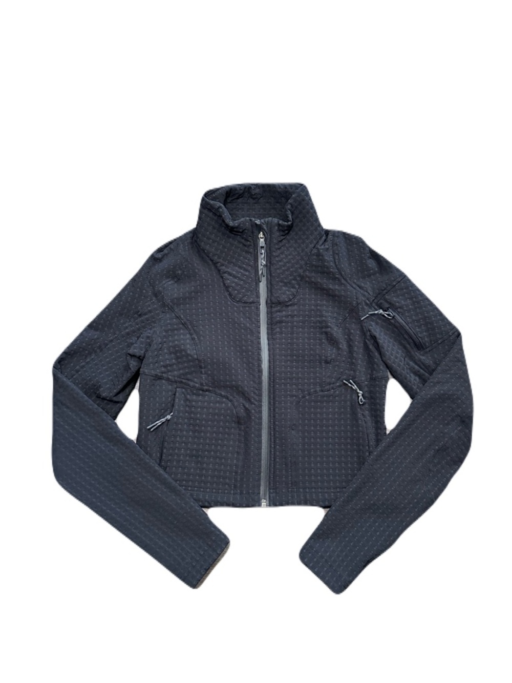 Lululemon Water-Repellent Grid Fleece Hiking Jacket Women’s Size 4 Black